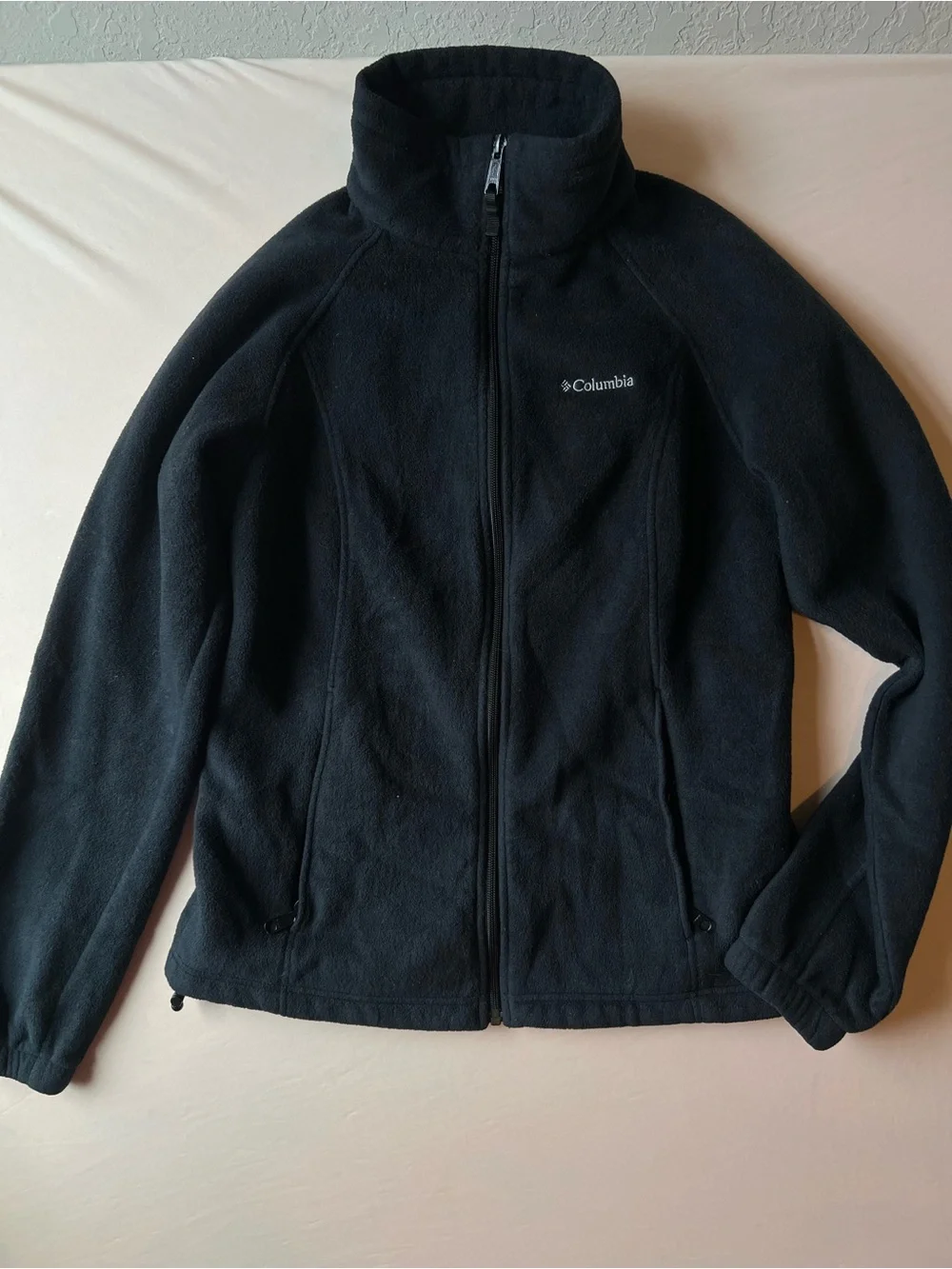 Columbia Black Zip-Up Fleece Jacket - Picture 1 of 3